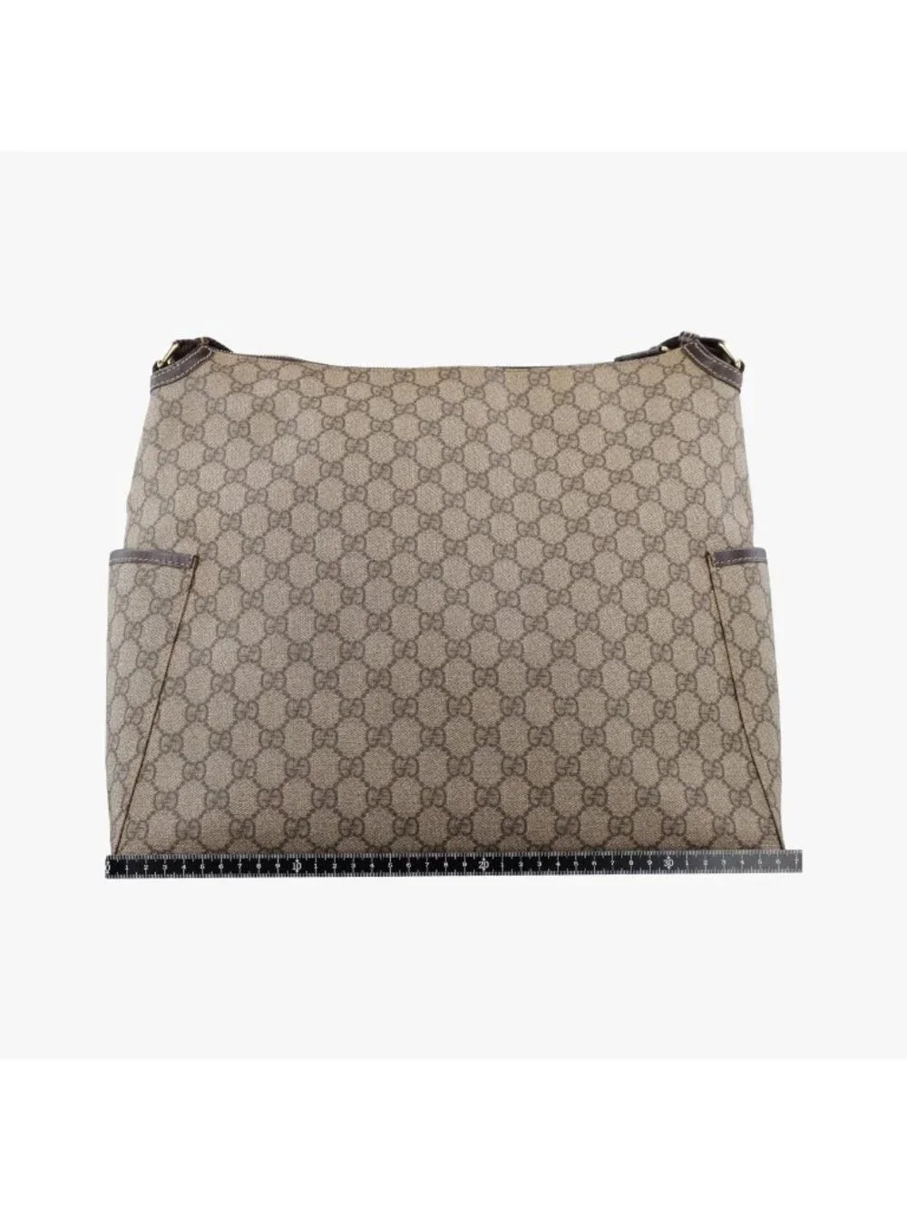 Gucci GG Plus Supreme Khaki Canvas Tote